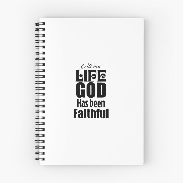 Item preview, All My Life God Has Been Faithful – Christian Faith Typography T-Shirt Design designed and sold by CrossCrafted.
