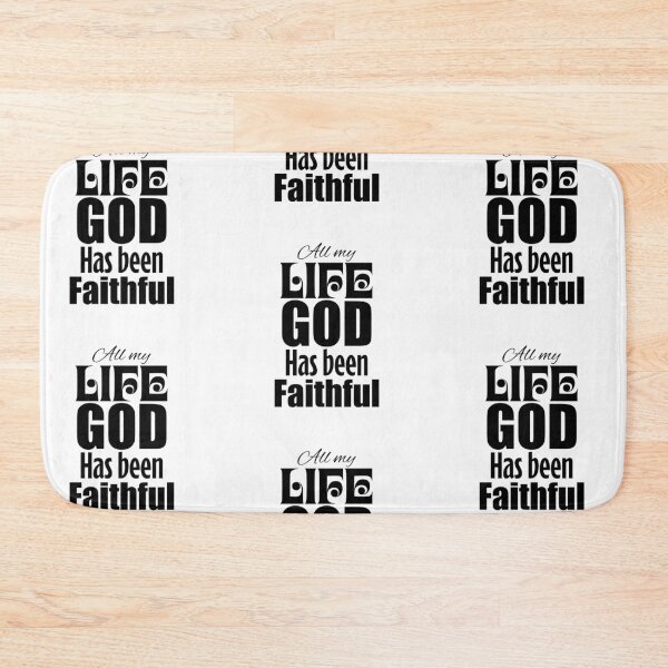 Item preview, All My Life God Has Been Faithful – Christian Faith Typography T-Shirt Design designed and sold by CrossCrafted.