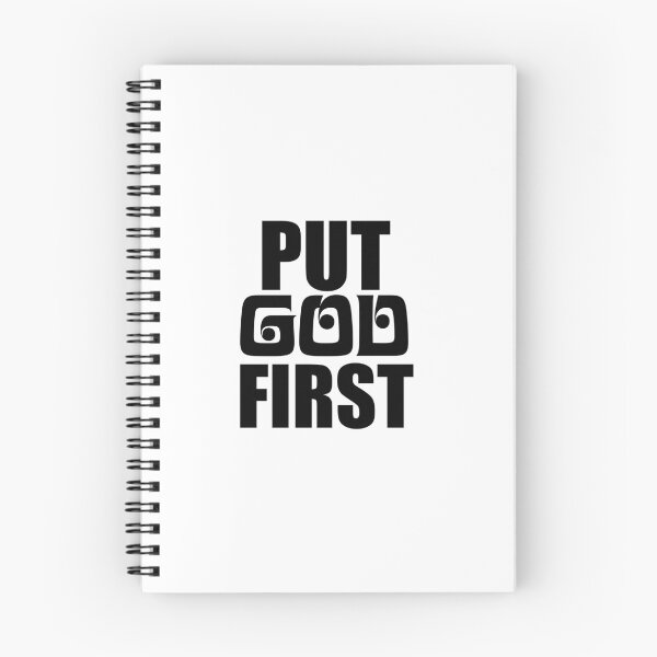 Item preview, Put God First – Christian Faith Typography T-Shirt Design designed and sold by CrossCrafted.