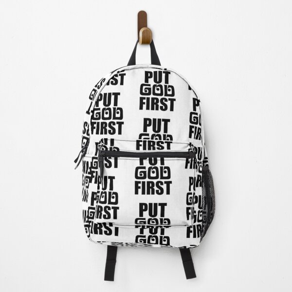 Item preview, Put God First – Christian Faith Typography T-Shirt Design designed and sold by CrossCrafted.