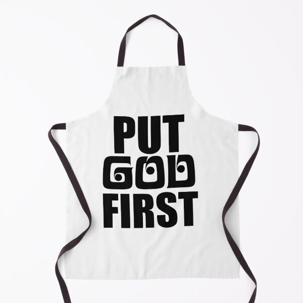 Item preview, Put God First – Christian Faith Typography T-Shirt Design designed and sold by CrossCrafted.