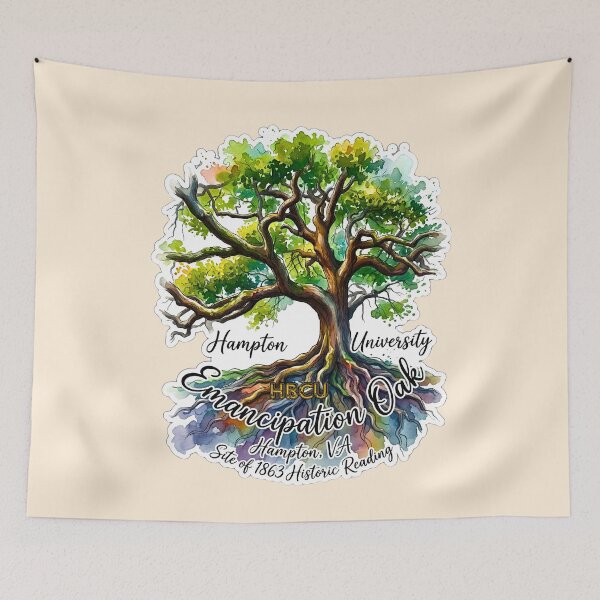 Item preview, Historic Emancipation Oak Watercolor Art designed and sold by EvergreenPark - Tee Studio.