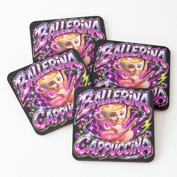 Item preview, Ballerina Cappuccina Gen Z Brainrot Ballet Y2K Coffee Meme designed and sold by Kitkin.