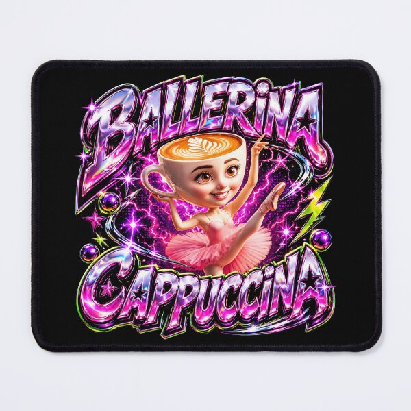 Item preview, Ballerina Cappuccina Gen Z Brainrot Ballet Y2K Coffee Meme designed and sold by Kitkin.