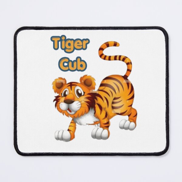 Item preview, Playful Tiger Cub in the Wild – Cute Wildlife Art designed and sold by PrashaDesigns.