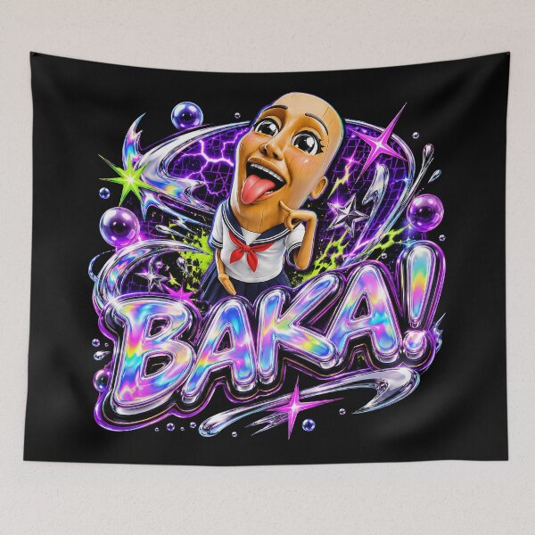 Item preview, Baka Tung Tung Sahur Funny Anime Brainrot Meme Gen Z Y2K  designed and sold by Kitkin.