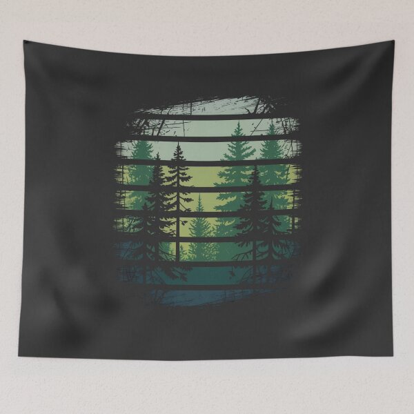 Item preview, vintage grunge forest art designed and sold by stikrusak.