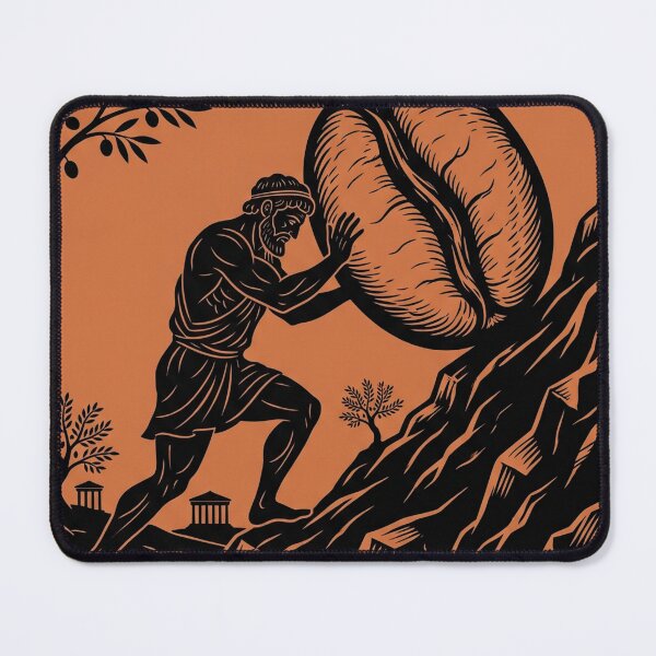 Item preview, One Must Imagine Sisyphus Caffeinated  designed and sold by KJ Frost.