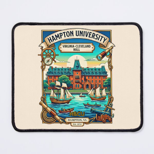 Item preview, The Waterfront Woodblock Classic - Virginia-Cleveland Hall designed and sold by EvergreenPark - Tee Studio.