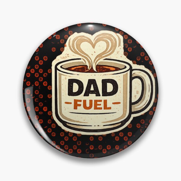 Item preview, Dad Fuel Vintage Coffee Mug Sticker designed and sold by PACS0011.