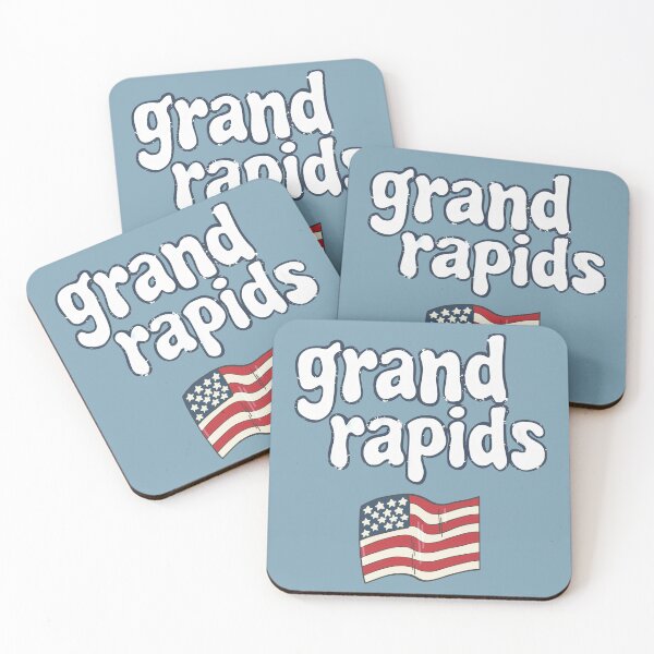 Item preview, Grand Rapids Michigan Cute Pastel Skyline designed and sold by HowToCanadian.