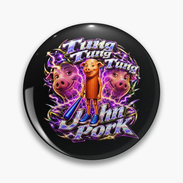 Item preview, Tung Tung Tung John Pork is Calling Y2K Bootleg Dih Meme designed and sold by Kitkin.