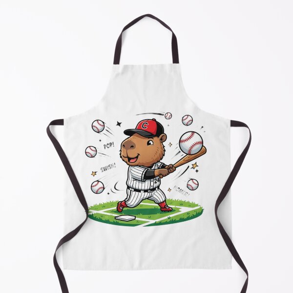 Item preview, Baseball Capybara – Funny Sports Cartoon Design designed and sold by ShirtsUp-Lane.