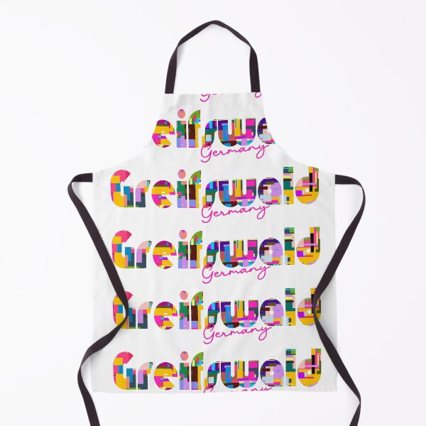 Item preview, Greifswald, Germany, Vibrant Abstract City Typography Art designed and sold by Wanderful-roads.