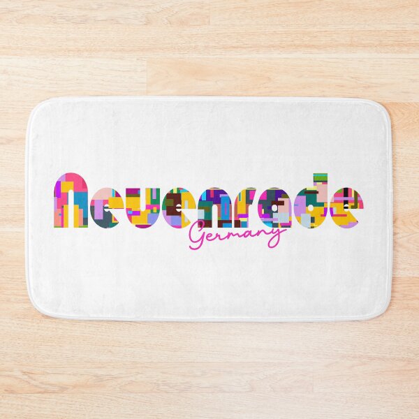 Item preview, Neuenrade, Germany, Vibrant Abstract City Typography Art designed and sold by Wanderful-roads.