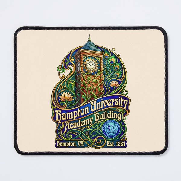 Item preview, The Nouveau Clocktower - Hampton University Academy Building designed and sold by EvergreenPark - Tee Studio.