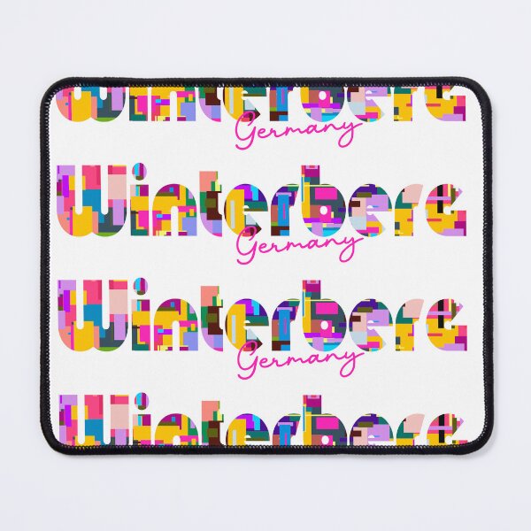 Item preview, Winterberg, Germany, Vibrant Abstract City Typography Art designed and sold by Wanderful-roads.