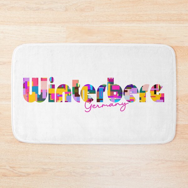 Item preview, Winterberg, Germany, Vibrant Abstract City Typography Art designed and sold by Wanderful-roads.