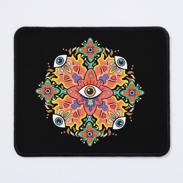 Item preview, Mystic Psychedelic Eye Mandala Art designed and sold by teeperfect.