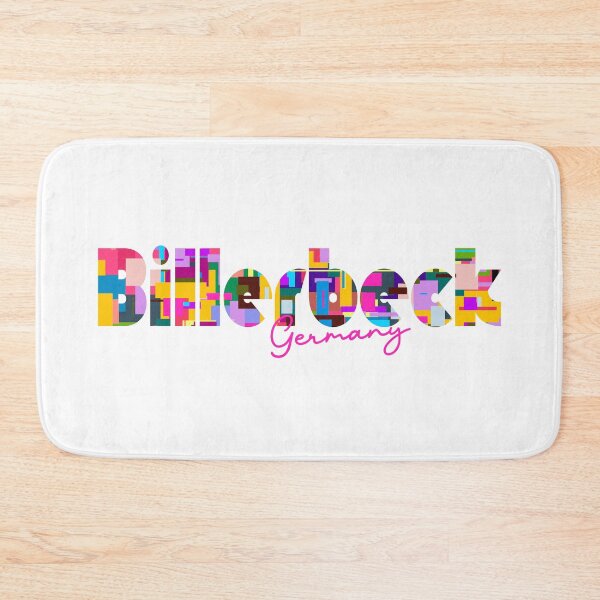 Item preview, Billerbeck, Germany, Vibrant Abstract City Typography Art designed and sold by Wanderful-roads.