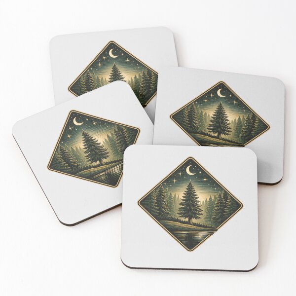 Item preview, vintage moon forest art designed and sold by stikrusak.