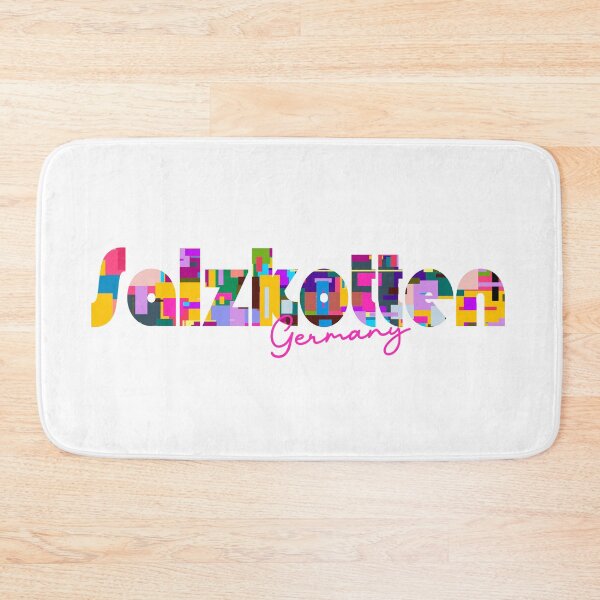 Item preview, Salzkotten, Germany, Vibrant Abstract City Typography Art designed and sold by Wanderful-roads.