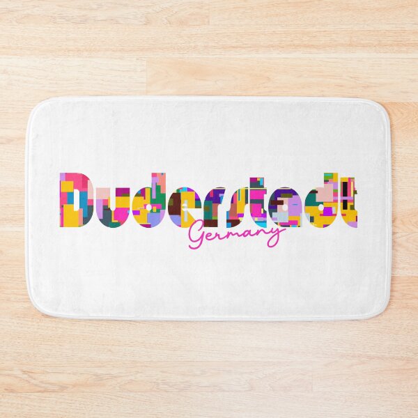 Item preview, Duderstadt, Germany, Vibrant Abstract City Typography Art designed and sold by Wanderful-roads.