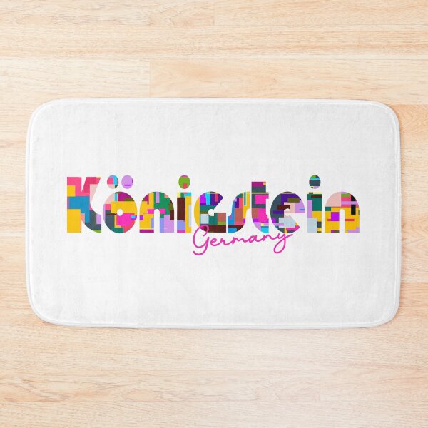 Item preview, Königstein, Germany, Vibrant Abstract City Typography Art designed and sold by Wanderful-roads.