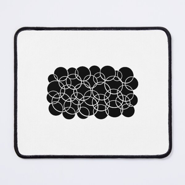Item preview, Interlocking black circles pattern designed and sold by Jyoti  Rajput.