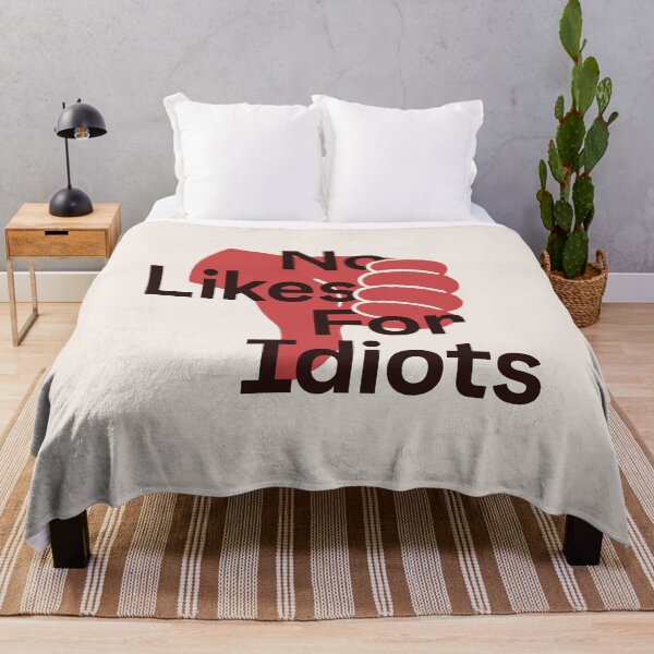 Item preview, No Likes For Idiots Sarcastic Thumbs Down designed and sold by Koyaanisqatsian.