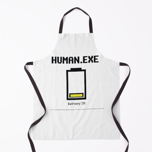 Item preview, Human.exe Battery 3% Funny Low Energy T-Shirt Sarcastic Introvert Humor Tee designed and sold by Glitch&Grin.