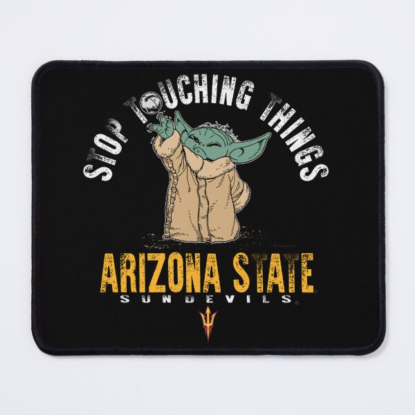 Item preview, Arizona State Sun Devils Baby Yoda - Stop Touching Things Football Champions designed and sold by WanderingValley.
