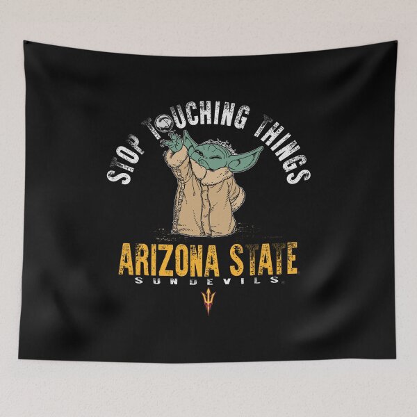 Item preview, Arizona State Sun Devils Baby Yoda - Stop Touching Things Football Champions designed and sold by WanderingValley.