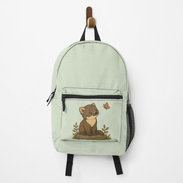 Item preview, Pine Marten Butterfly Watcher designed and sold by MellowMunchkins.