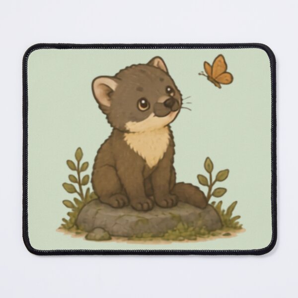 Item preview, Pine Marten Butterfly Watcher designed and sold by MellowMunchkins.