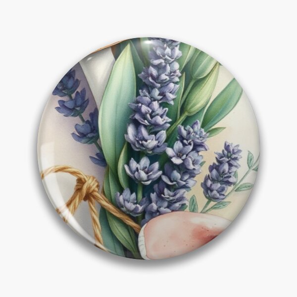 Item preview, Watercolor Lavender and Mushroom Botanical Bouquet designed and sold by Vida e Arte.