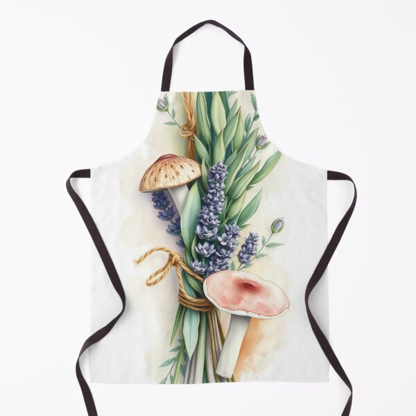 Item preview, Watercolor Lavender and Mushroom Botanical Bouquet designed and sold by Vida e Arte.