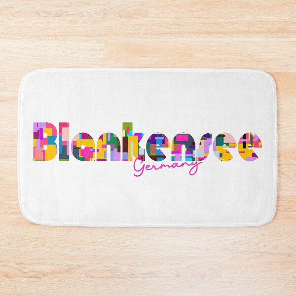 Item preview, Blankensee, Germany, Vibrant Abstract City Typography Art designed and sold by Wanderful-roads.