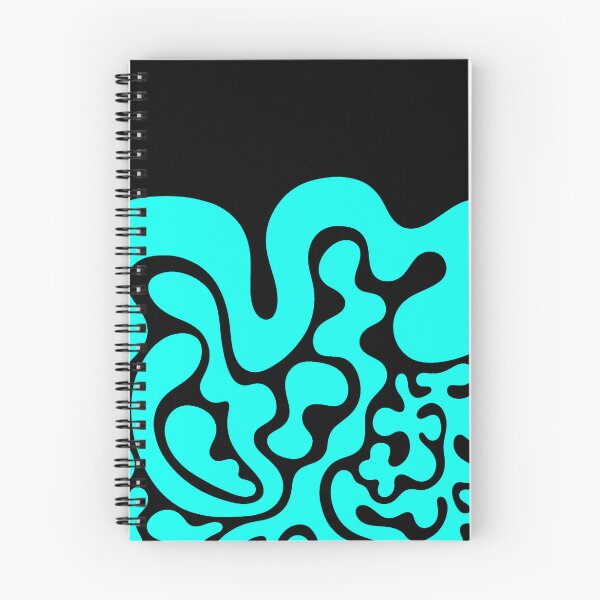 Item preview, Cyan Liquid Melt - Abstract Trippy Y2K Blob Pattern designed and sold by alizvisions.