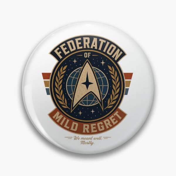 Item preview, Federation of Mild Regret | Retro Humor Graphic designed and sold by Jandedan.