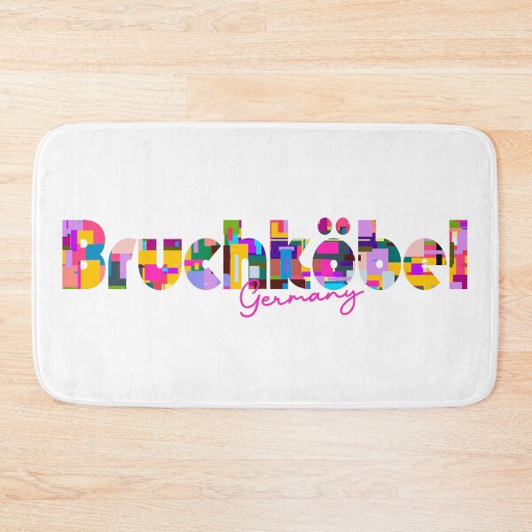 Item preview, Bruchköbel, Germany, Vibrant Abstract City Typography Art designed and sold by Wanderful-roads.