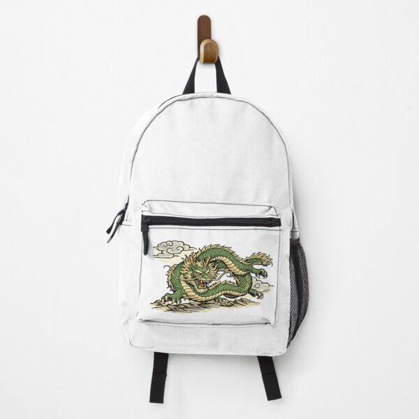 Item preview, Japanese Green Dragon Ukiyo-e | Emerald Dragon Woodblock Print designed and sold by Ukiyo Spirit Studio.