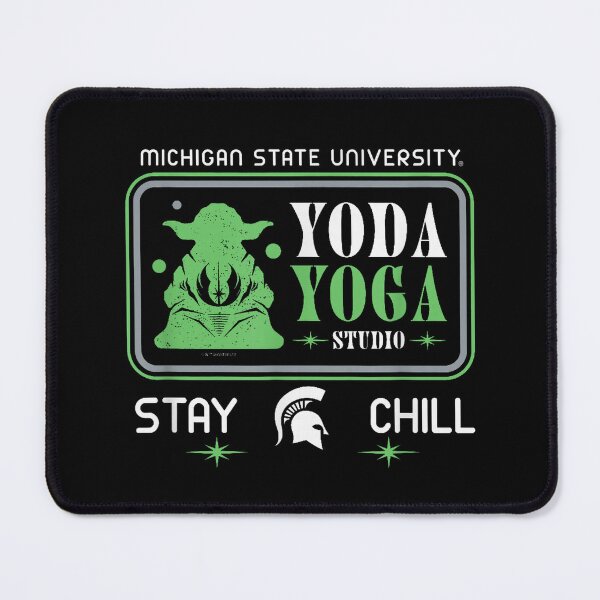 Item preview, Michigan State Spartans Yoda Yoga Studio - Stay Chill designed and sold by WanderingValley.