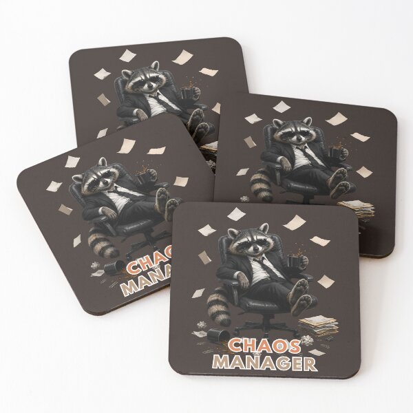 Item preview, Chaos Manager Raccoon – Funny Office Trash Panda Design designed and sold by PXEpic.