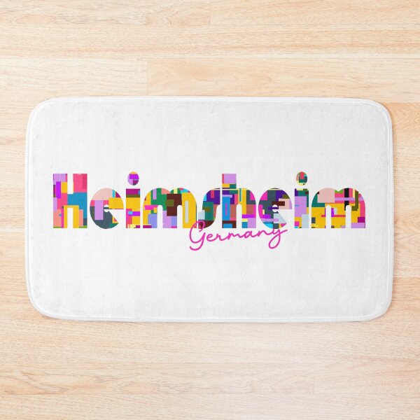 Item preview, Heimsheim, Germany, Vibrant Abstract City Typography Art designed and sold by Wanderful-roads.