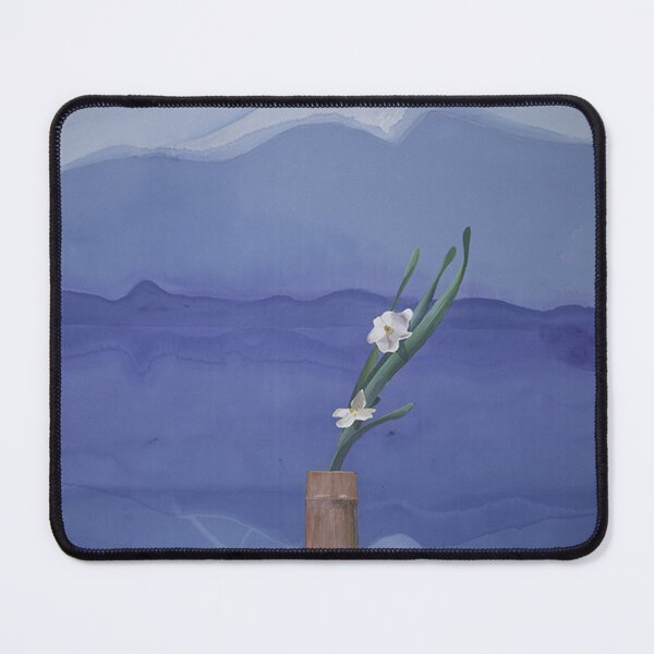 Item preview, Poster mount fuji and flowers print designed and sold by nicholaswaldrop.