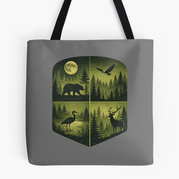 Item preview, vintage forest lake art designed and sold by stikrusak.