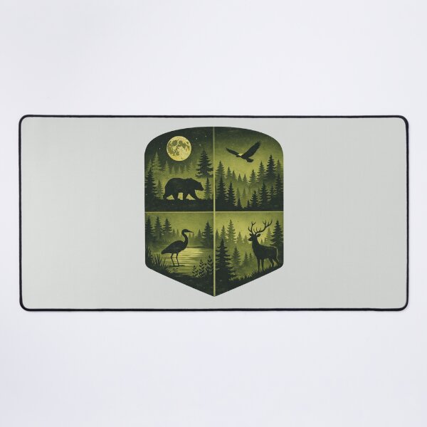 Item preview, vintage forest lake art designed and sold by stikrusak.