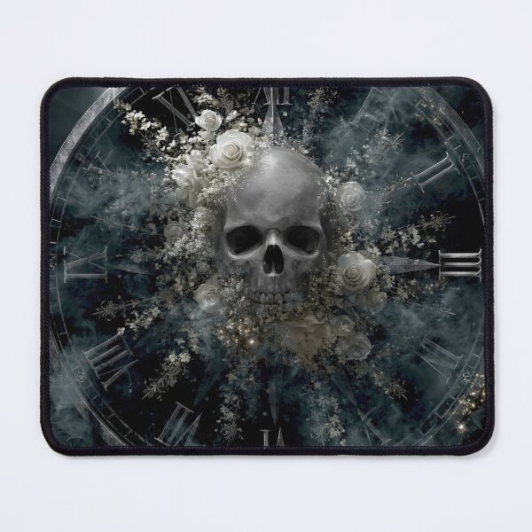 Item preview, Memento Mori Floral Skull designed and sold by DutteArt.