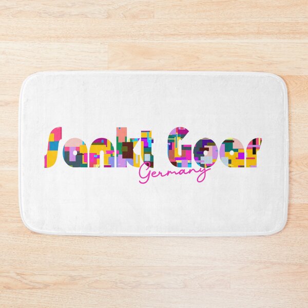 Item preview, Sankt Goar, Germany, Vibrant Abstract City Typography Art designed and sold by Wanderful-roads.